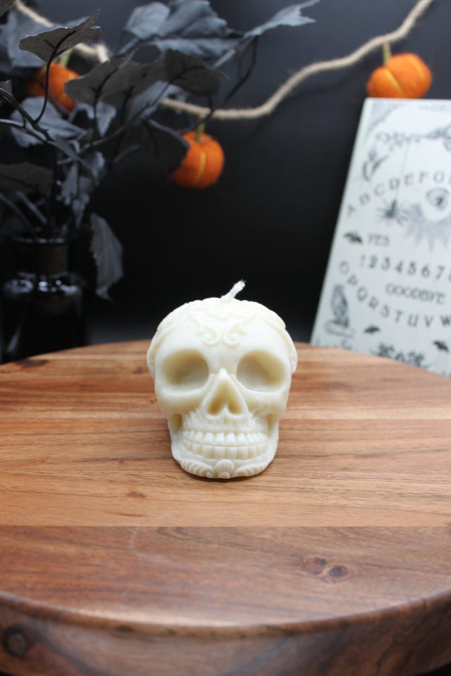 Floral Skull Scented Candle – Southlake gifts